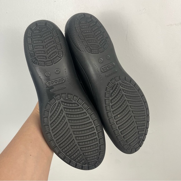 Crocs Lano Slip On Loafers Shoes Womens Sz 10 Flats Rubber Casual Professional - Picture 4 of 7